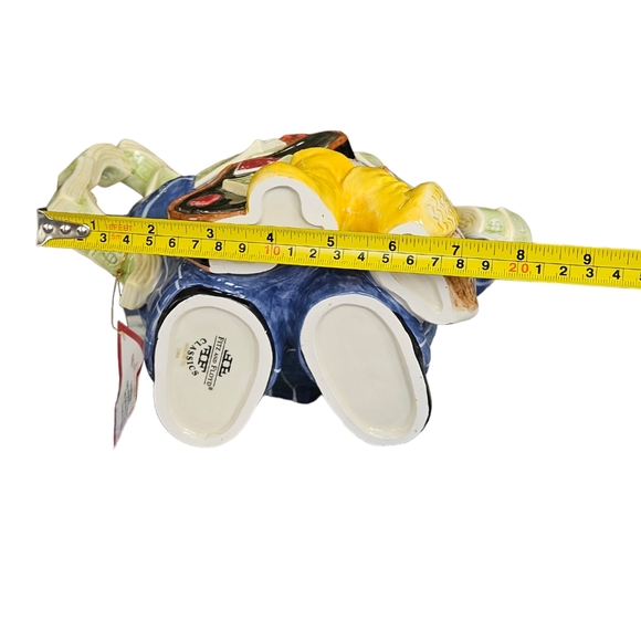 Vintage Fitz And Floyd Birdbrains Owl Capone Teapot cir 2000 - Picture 9 of 12